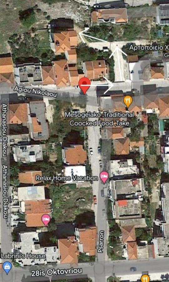 Elenis House Apartment Néa Péramos Bagian luar foto